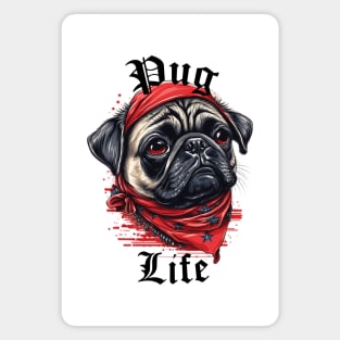 Pug Life - Light Colors Magnet